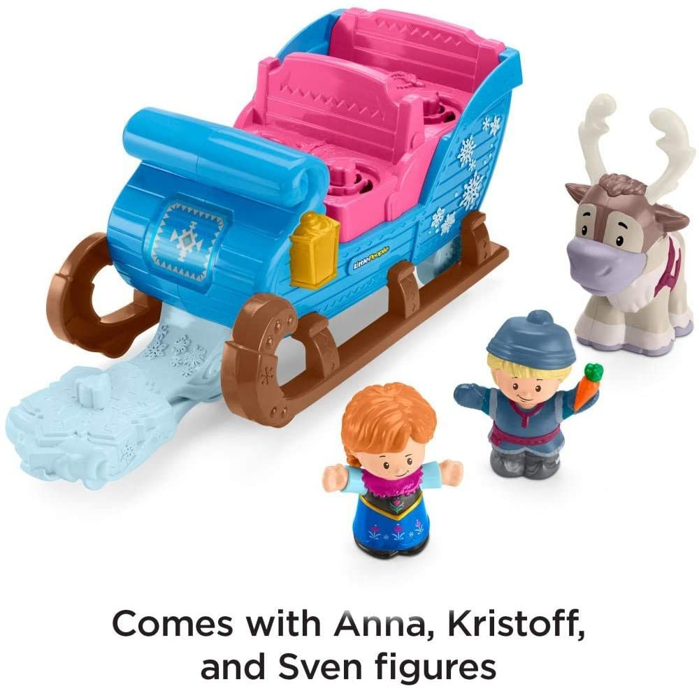 Foto 5 | Fisher-price Disney Frozen Kristoff's Strigh Por People, Figure And Vehicle Set - Venta Internacional.