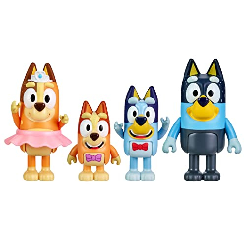 Figuras Bluey - The Show, Paquete De 4, Figuras De Bingo, Ch - Venta Internacional.