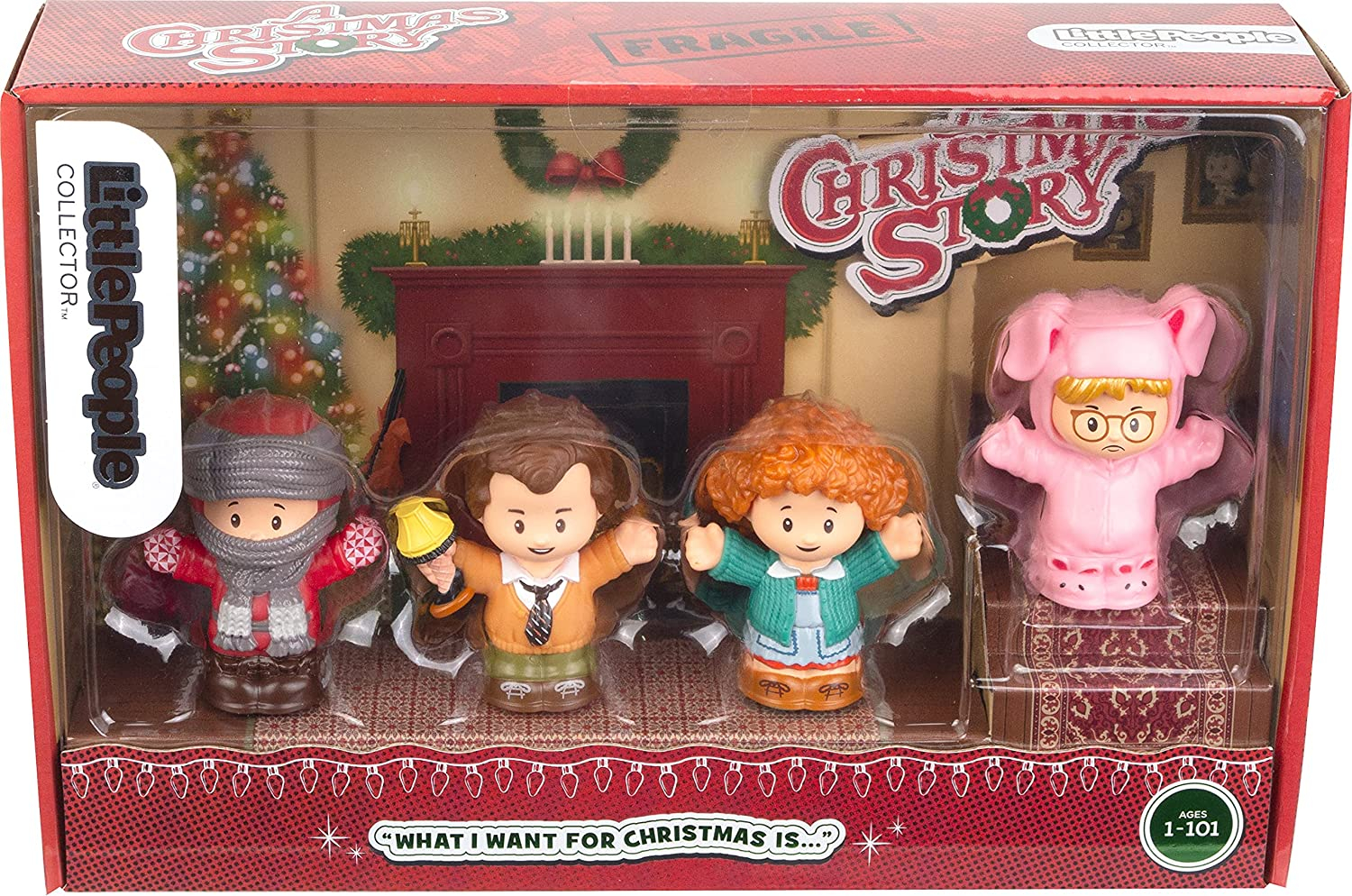 Foto 6 pulgar | Juego De Figuras Little People A Christmas Story, 4 Personajes, Película Navideña Clásica - Venta Internacional.