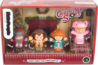 Foto 5 | Juego De Figuras Little People A Christmas Story, 4 Personajes, Película Navideña Clásica - Venta Internacional.