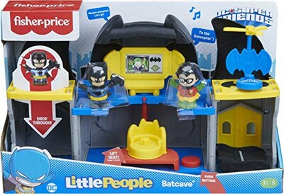 Foto 6 | Batcave De Batman De Fisher-price Little People Dc Super Fri - Venta Internacional.