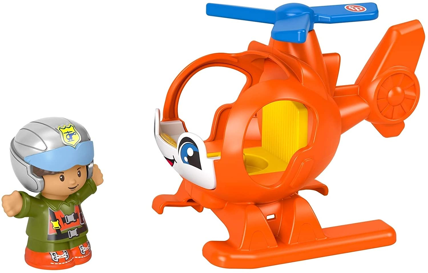 Foto 2 | Juego De Helicópteros, Vehículo De Juguete Y Figuras Fisher- - Venta Internacional.