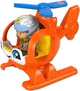 Foto 3 | Juego De Helicópteros, Vehículo De Juguete Y Figuras Fisher- - Venta Internacional.
