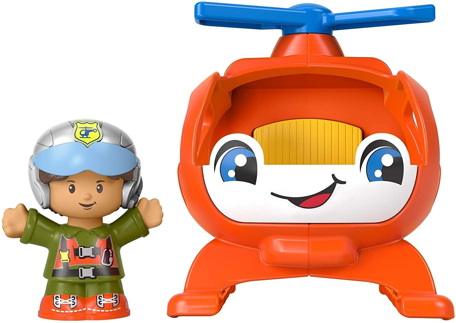 Foto 4 | Juego De Helicópteros, Vehículo De Juguete Y Figuras Fisher- - Venta Internacional.