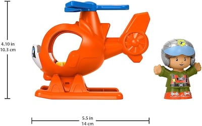 Foto 5 | Juego De Helicópteros, Vehículo De Juguete Y Figuras Fisher- - Venta Internacional.