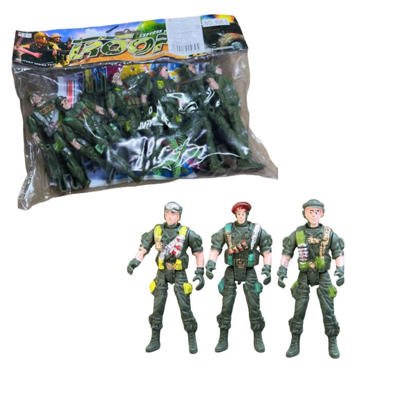 Foto 2 pulgar | Paquete Toy Soldiers De Las Fuerzas Especiales En Miniatura De Plástico, Color Verde - Venta Internacional.