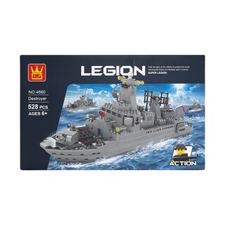 Foto 3 | Juguete De Construcción Destructive Ship Armable Destructor 528 Piezas - Venta Internacional.