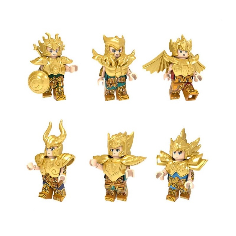 Set De Bloques De Construcción Compatible Con Gold Knights Zodiac Lego - Venta Internacional.