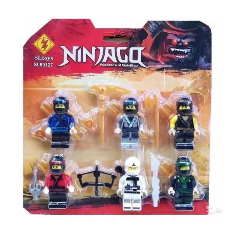 Set De Figuras De Juguete Ninja Go 6 Con Accesorios - Venta Internacional.