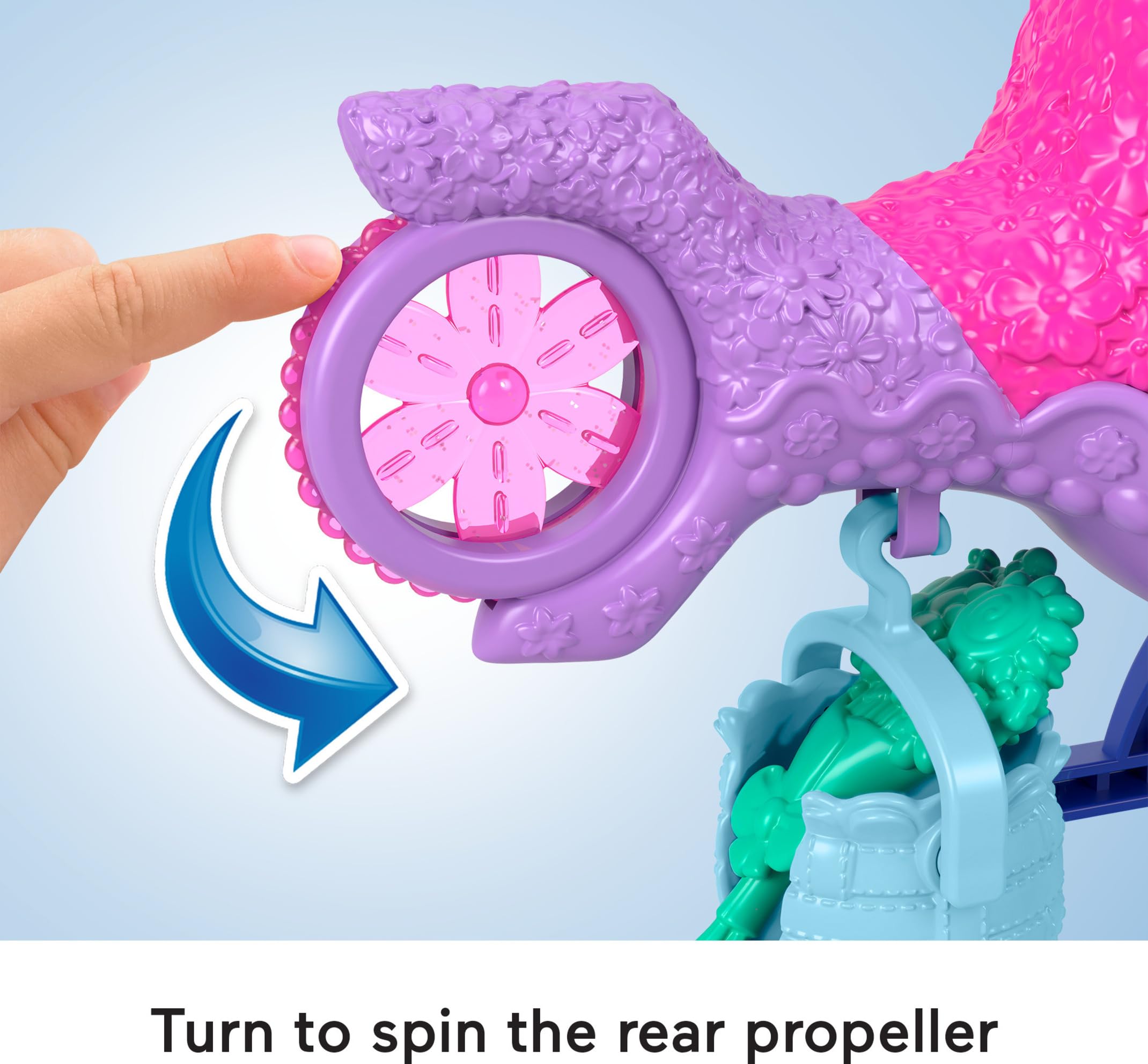 Foto 4 pulgar | Helicóptero De Juguete Fisher-price Imaginext Dreamworks Trolls Poppy 3-8 Años - Venta Internacional.