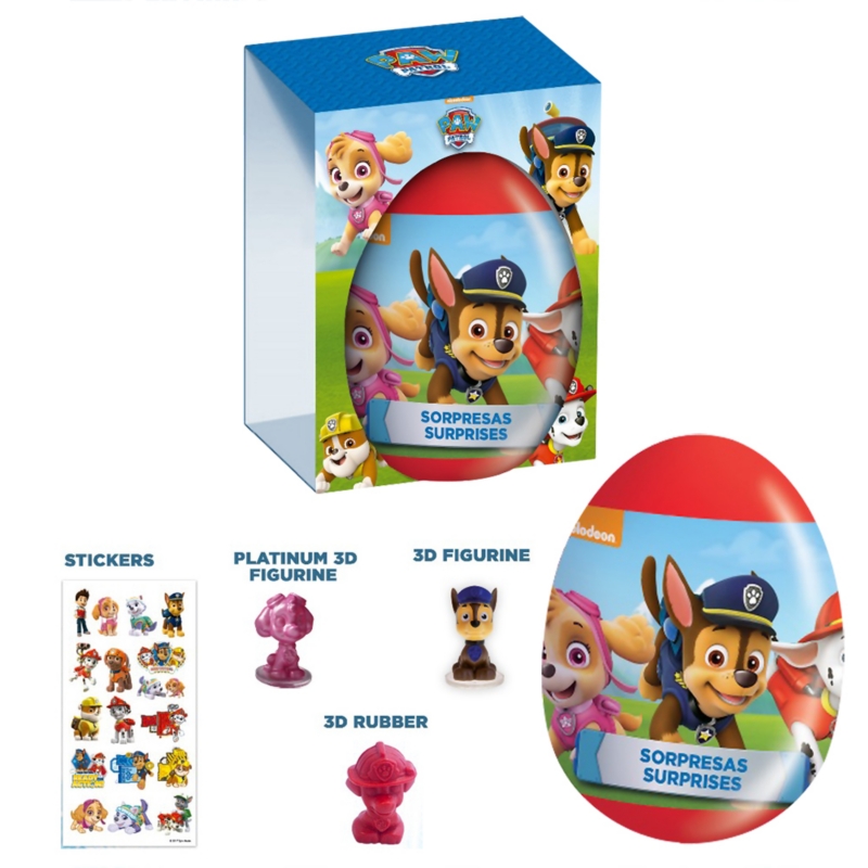 Foto 2 pulgar | Huevo De Plástico Brickell Paw Patrol Big Surprise Con 3 Juguetes - Venta Internacional.
