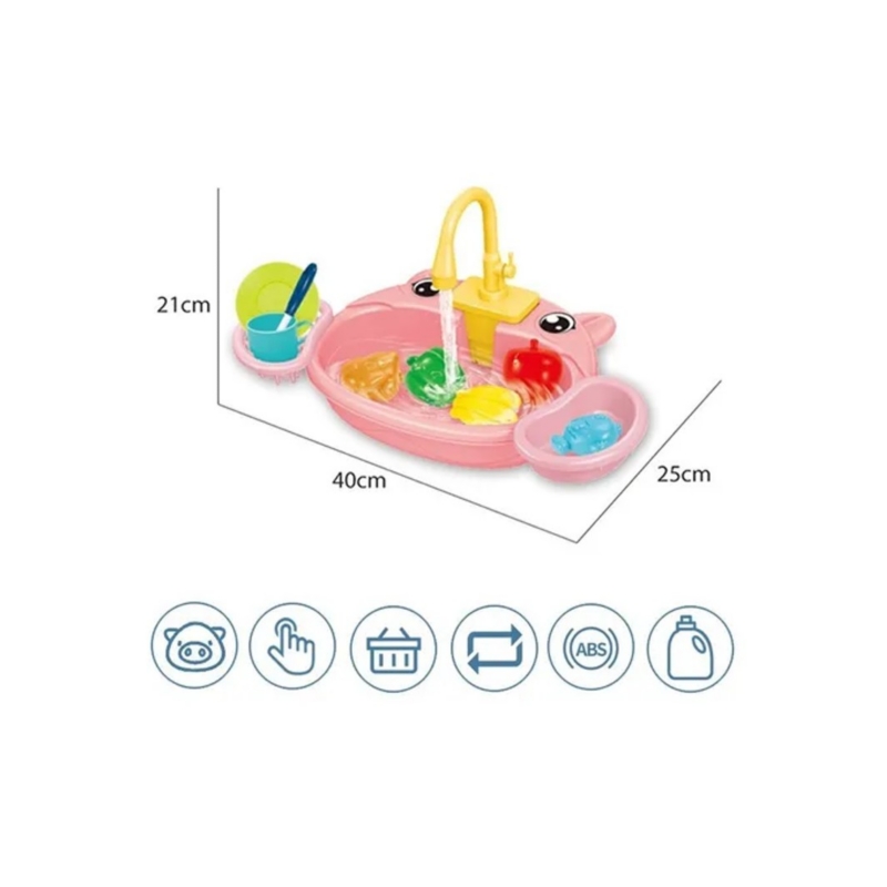 Foto 4 pulgar | Fregadero De Cocina De Juguete Para Lavaplatos Para Niñas De Más De 3 Años - Venta Internacional.