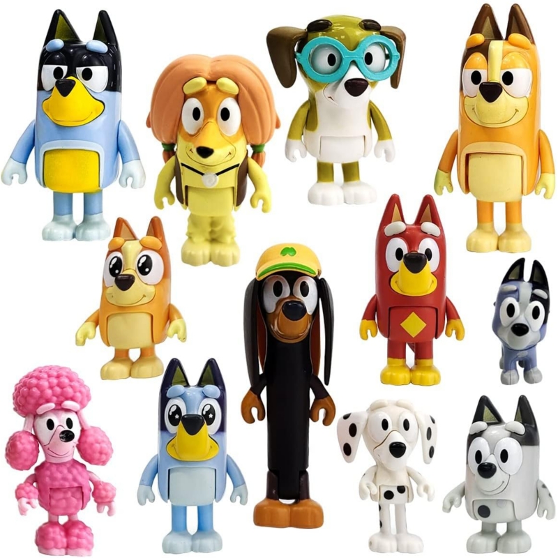 Pack De Figuras De Acción Bluey And Friends X12 - Venta Internacional.