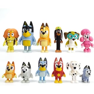 Foto 2 | Pack De Figuras De Acción Bluey And Friends X12 - Venta Internacional.