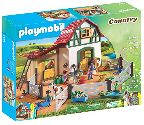 Set Playmobil De Pony Farm Con 3 Figuras, 3 Ponis Y Accesorios - Venta Internacional.