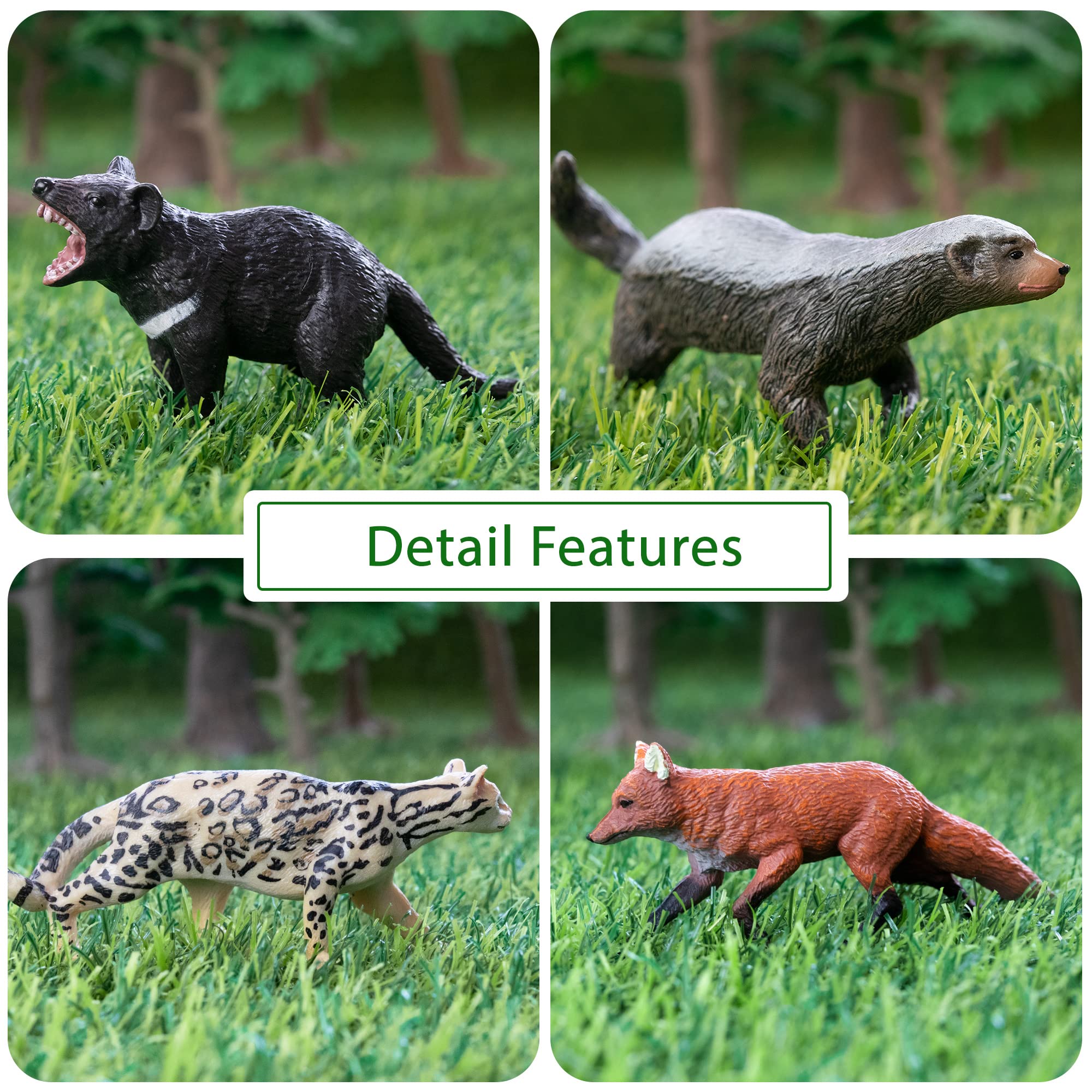 Foto 2 | Juego De Figuras De Animales Toymany Forest Animal, 10 Piezas Para Niños - Venta Internacional.