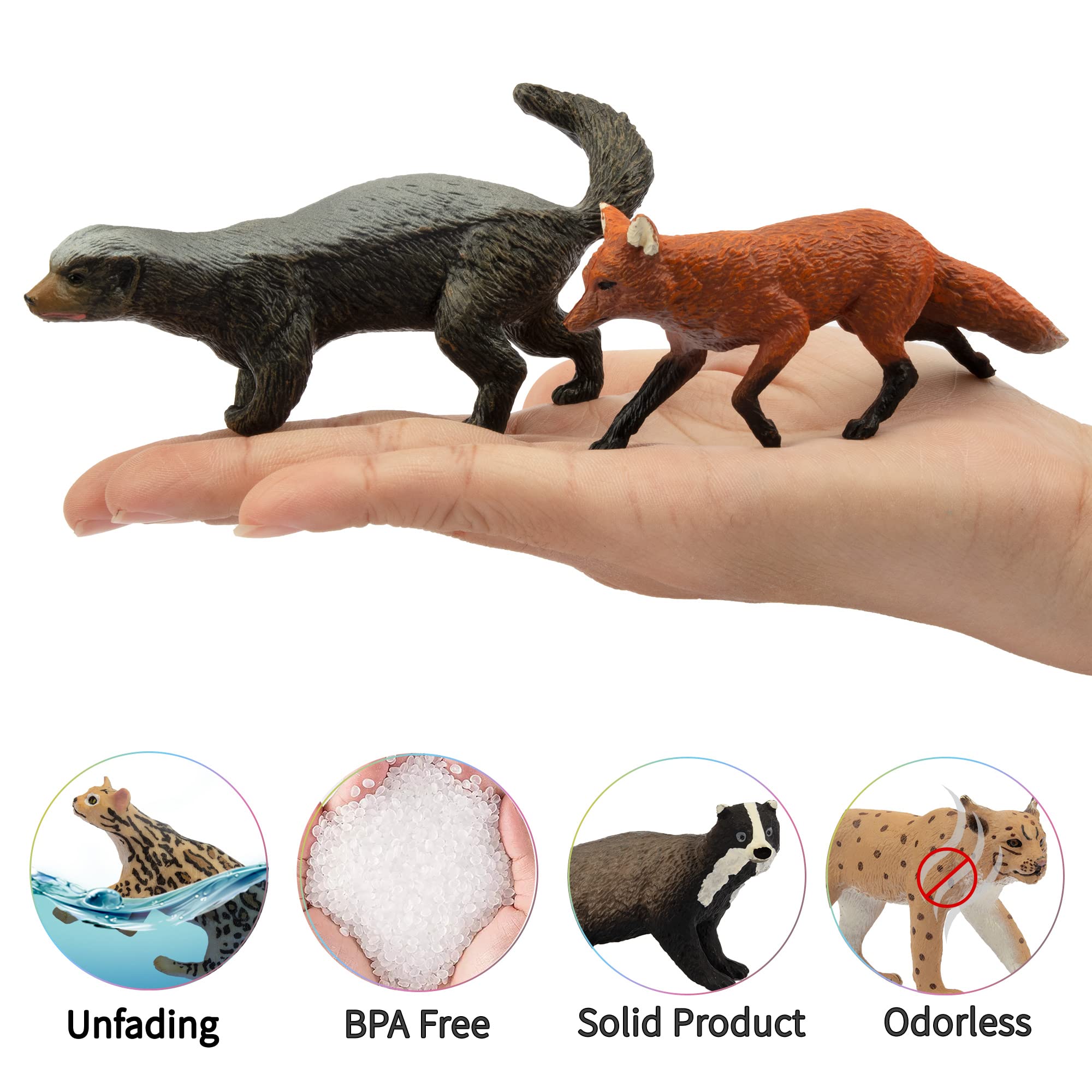 Foto 4 | Juego De Figuras De Animales Toymany Forest Animal, 10 Piezas Para Niños - Venta Internacional.