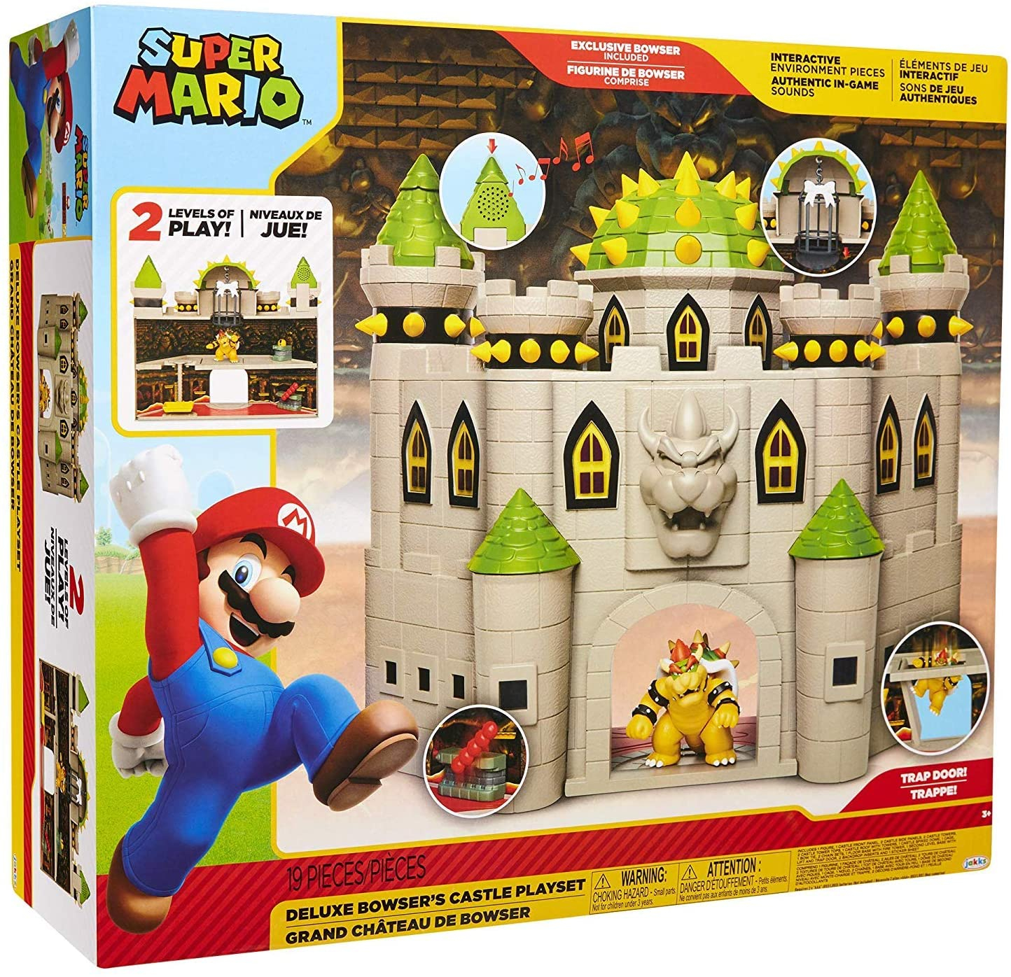 Foto 3 pulgar | Playset: Set De Juego Super Mario Bowser's Castle Con Figura Exclusiva De Bowser - Venta Internacional.