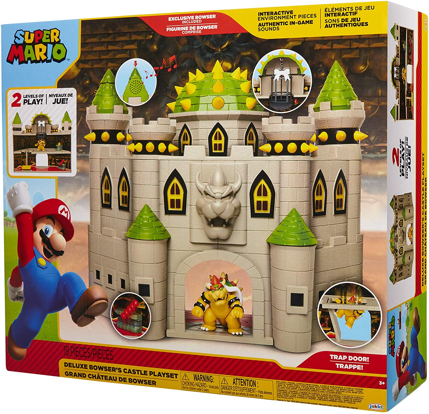 Foto 8 pulgar | Playset: Set De Juego Super Mario Bowser's Castle Con Figura Exclusiva De Bowser - Venta Internacional.
