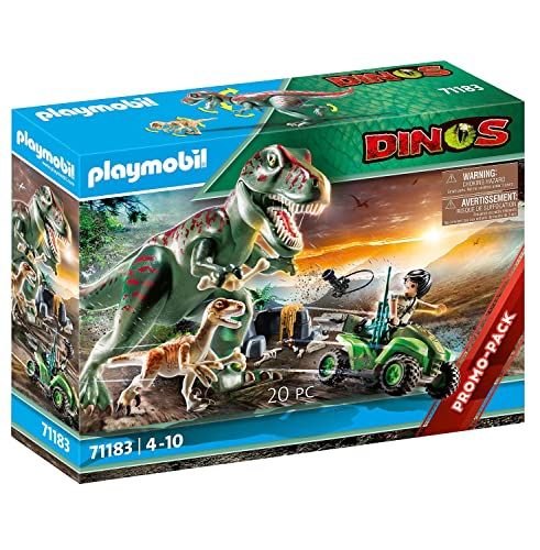 Foto 2 pulgar | Juguete Playmobil 71183 Dinos T-rex Attack Con Raptor Y Quad 4+ - Venta Internacional.