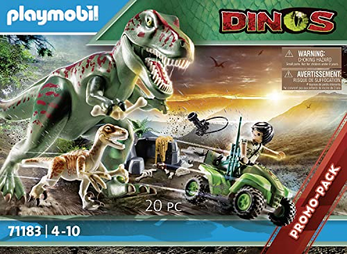 Foto 4 pulgar | Juguete Playmobil 71183 Dinos T-rex Attack Con Raptor Y Quad 4+ - Venta Internacional.