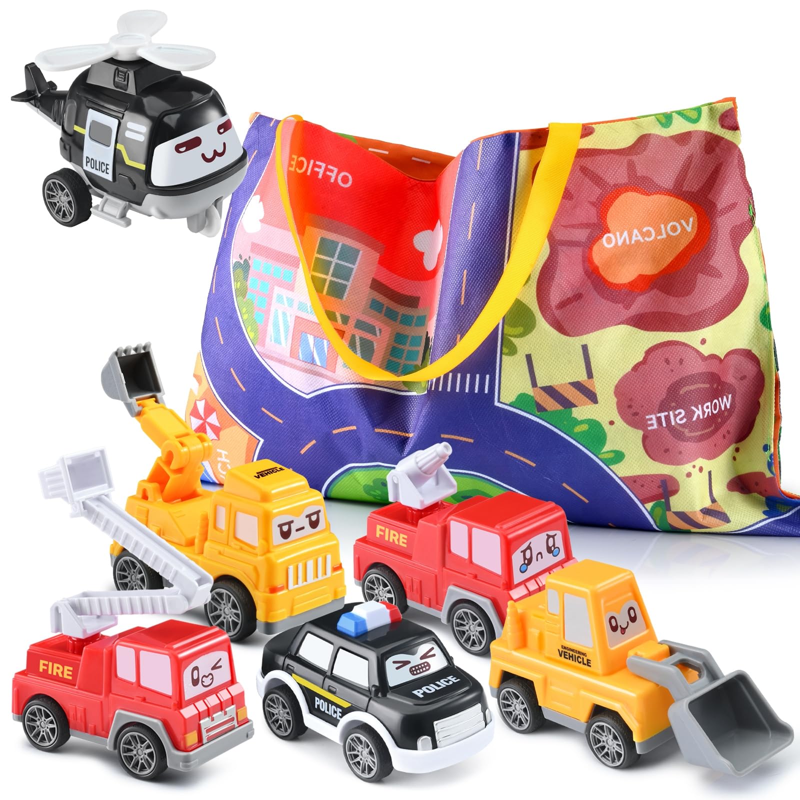 Set De Coche De Juguete Doloowee Para Niños Pequeños Con Tapete De Juego De 1 A 4 Años - Venta Internacional.