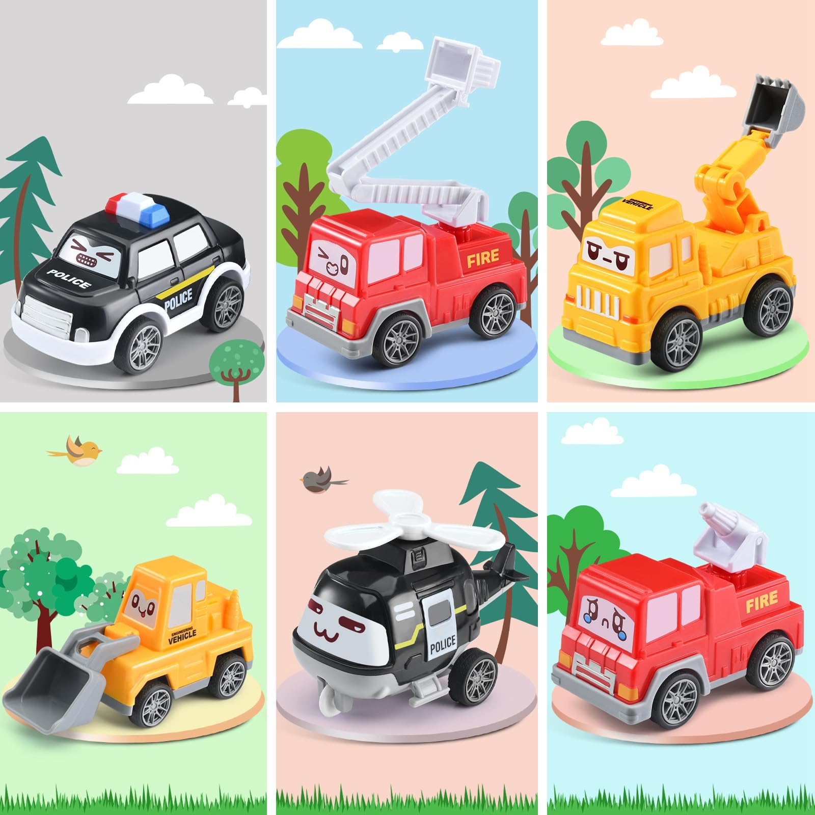 Foto 5 pulgar | Set De Coche De Juguete Doloowee Para Niños Pequeños Con Tapete De Juego De 1 A 4 Años - Venta Internacional.