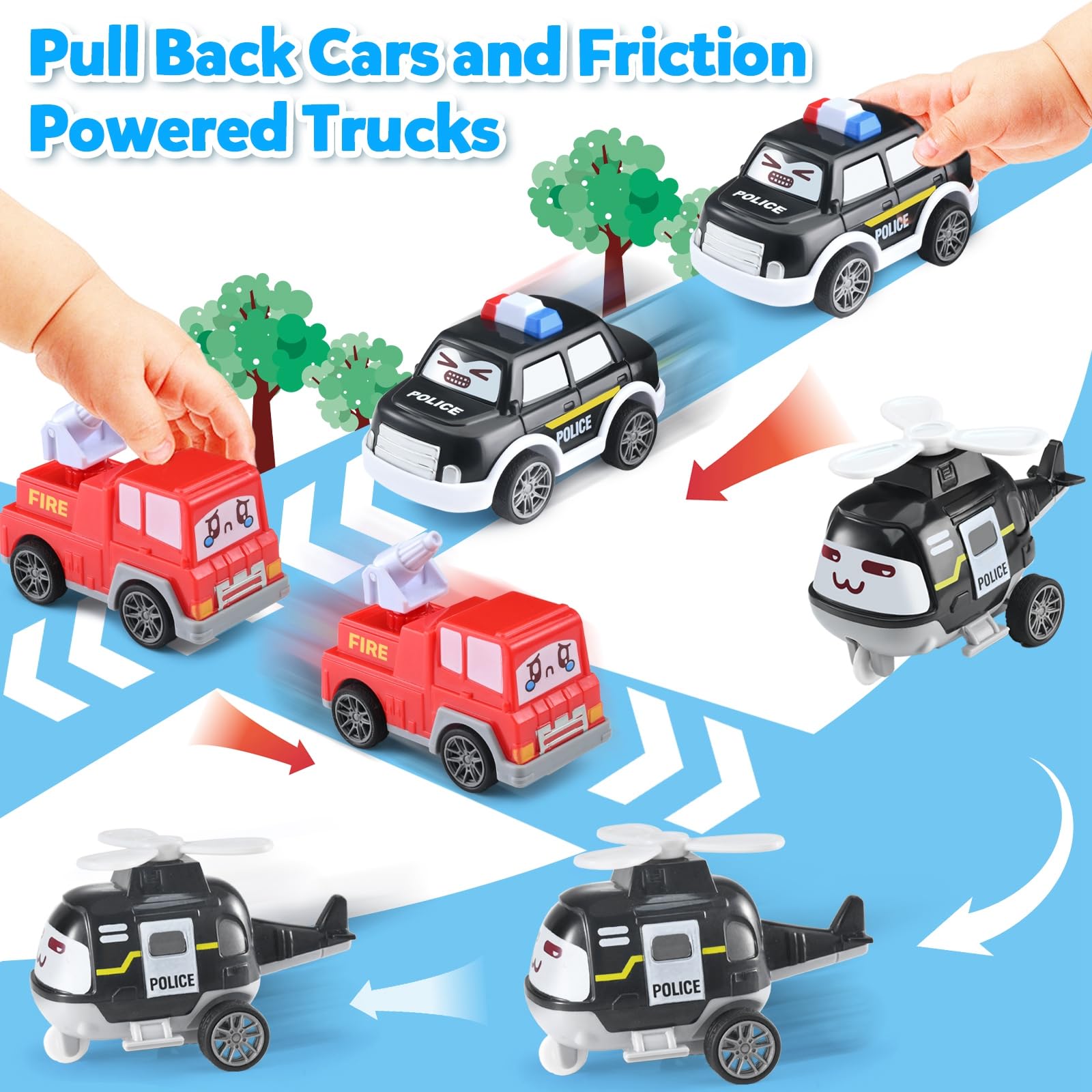 Foto 7 pulgar | Set De Coche De Juguete Doloowee Para Niños Pequeños Con Tapete De Juego De 1 A 4 Años - Venta Internacional.