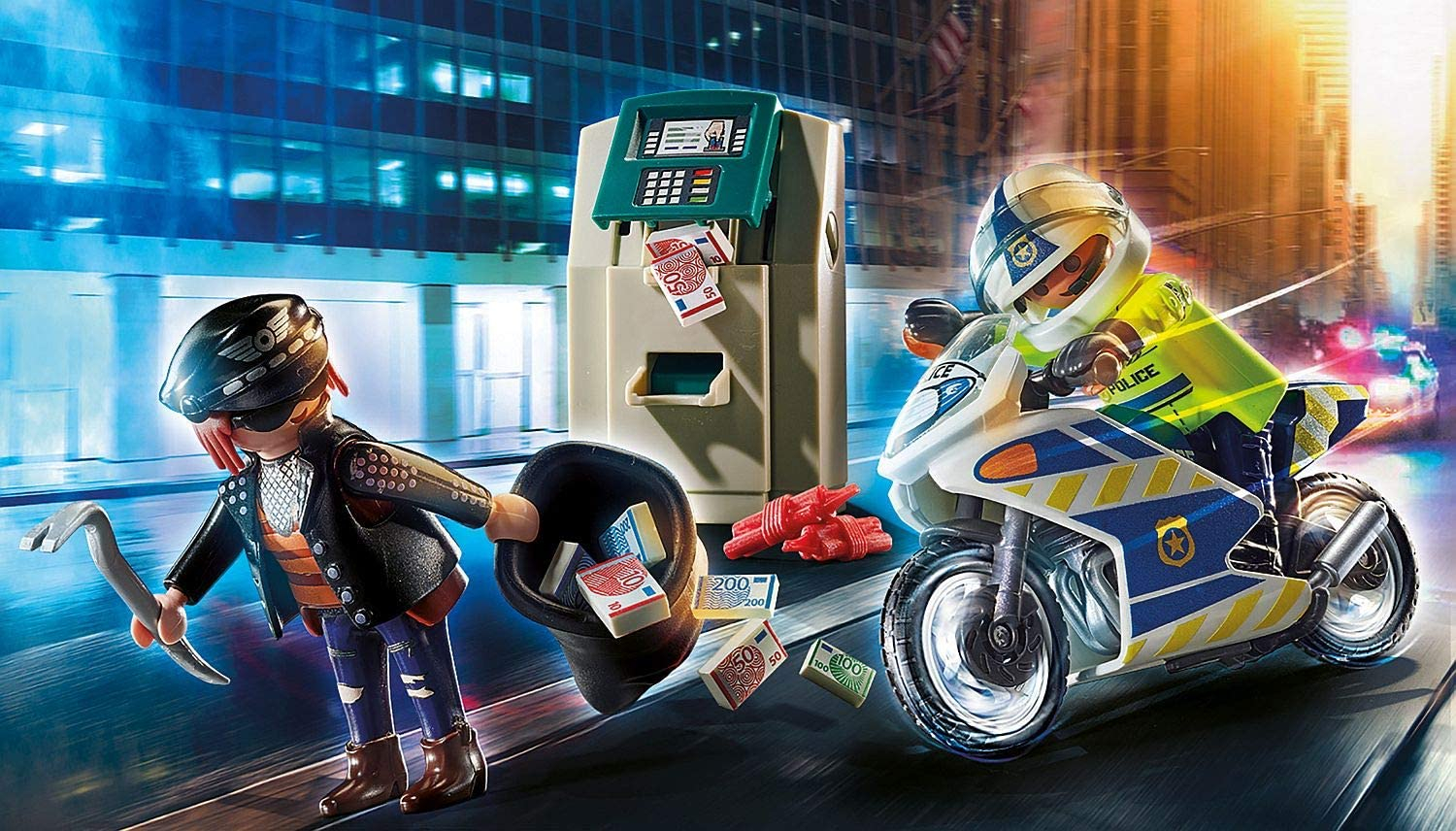 Foto 2 | Persecución Del Ladrón De Bancos De Playmobil - Venta Internacional.