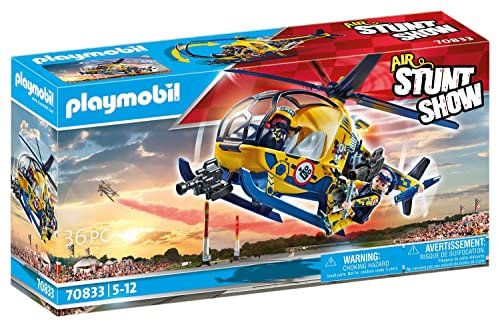 Foto 2 pulgar | Helicóptero Playmobil Air Stunt Show Con Equipo De Filmación - Venta Internacional.