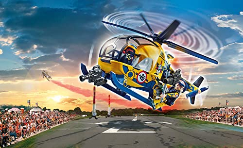 Foto 3 pulgar | Helicóptero Playmobil Air Stunt Show Con Equipo De Filmación - Venta Internacional.