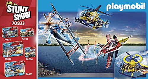 Foto 5 pulgar | Helicóptero Playmobil Air Stunt Show Con Equipo De Filmación - Venta Internacional.