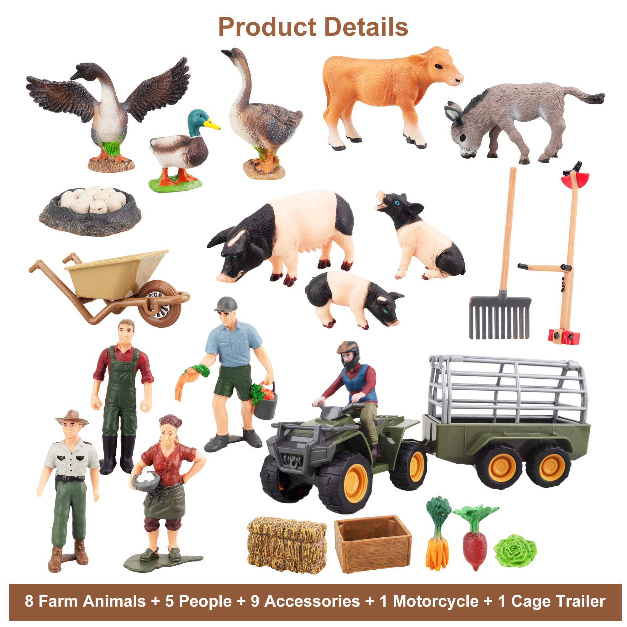 Foto 2 | Figuras De Animales De Granja Toymany, 54 Unidades, Con Barn House Kids - Venta Internacional.