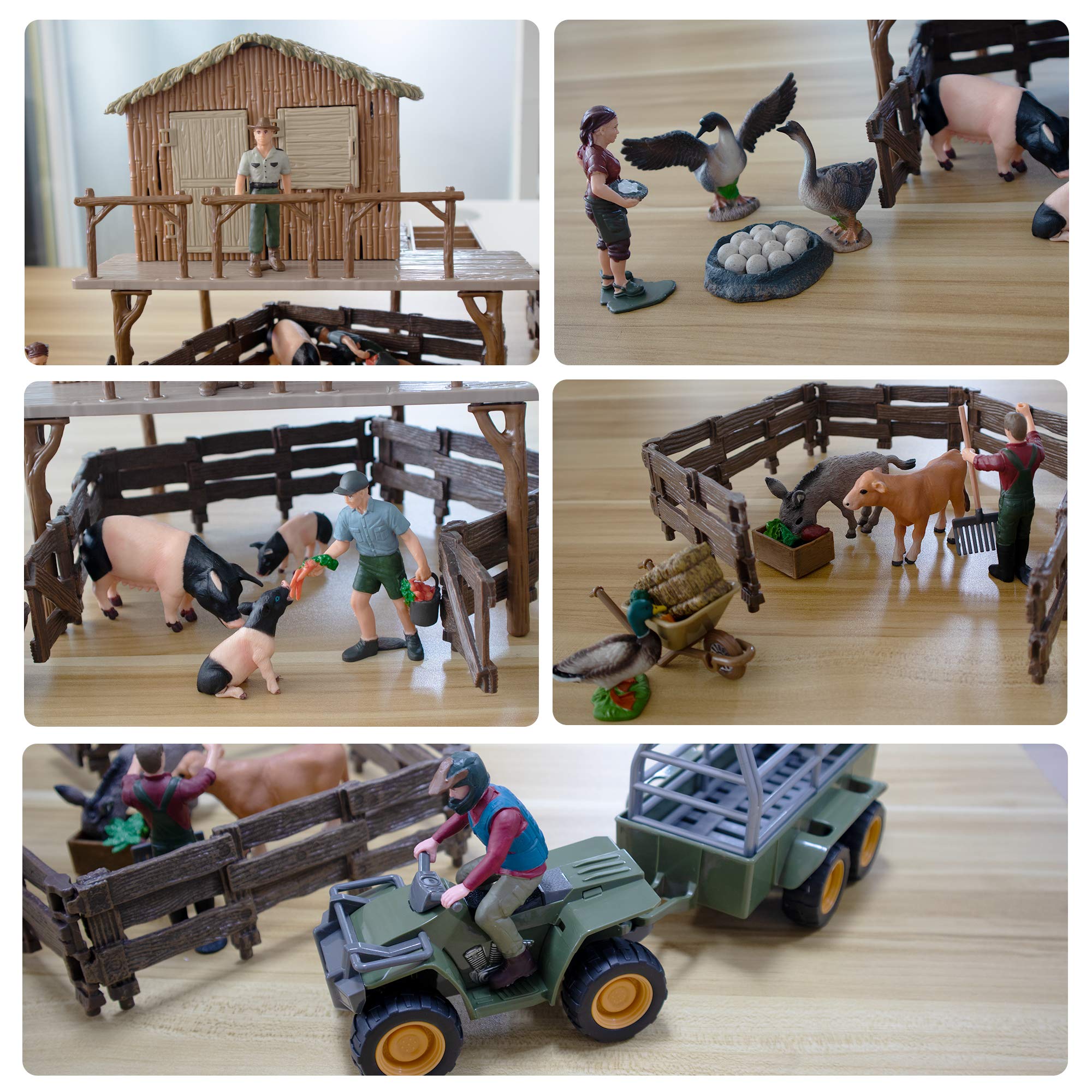 Foto 7 pulgar | Figuras De Animales De Granja Toymany, 54 Unidades, Con Barn House Kids - Venta Internacional.