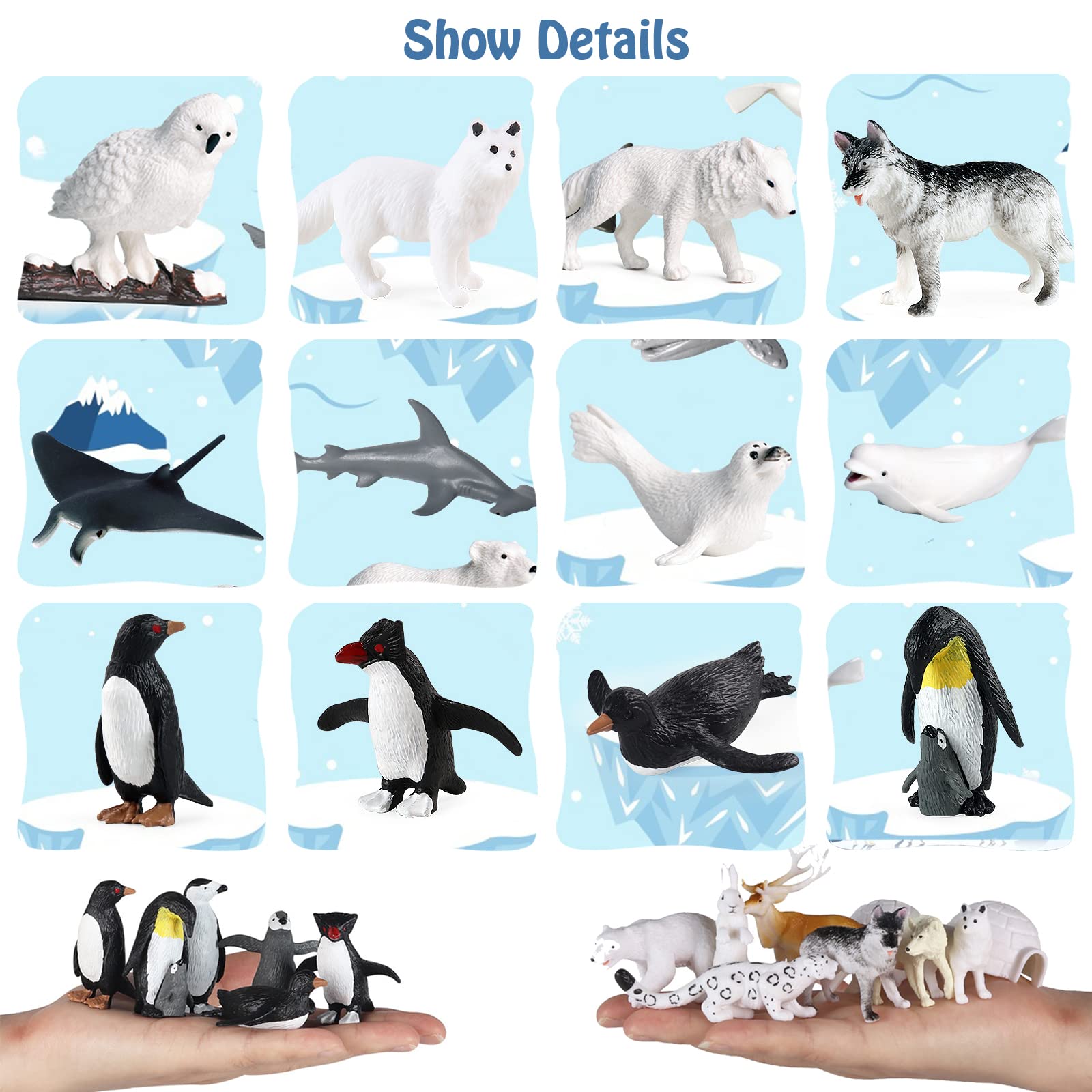 Foto 3 pulgar | Juego De Minifiguras De Animales Marinos Rcomg, 26 Piezas, Juguetes Oceánicos Realistas - Venta Internacional.