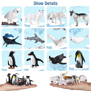 Foto 2 | Juego De Minifiguras De Animales Marinos Rcomg, 26 Piezas, Juguetes Oceánicos Realistas - Venta Internacional.