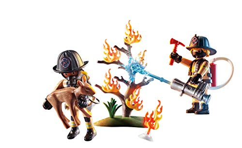 Foto 3 pulgar | Bombero con Árbol de Playmobil - Venta Internacional