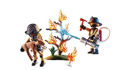 Foto 2 | Bombero con Árbol de Playmobil - Venta Internacional