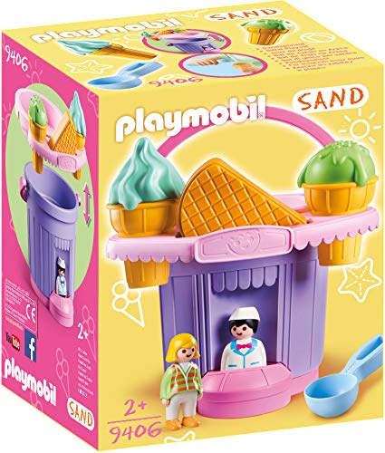Foto 2 pulgar | Heladería Playmobil De Juguete Con Forma De Cubo De Arena Con Accesorios - Venta Internacional.
