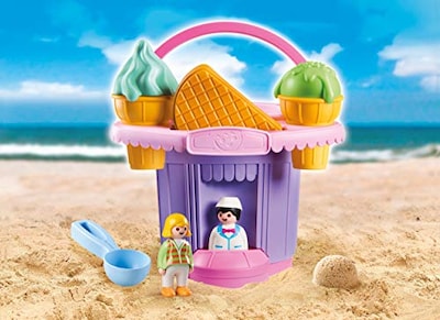 Foto 3 | Heladería Playmobil De Juguete Con Forma De Cubo De Arena Con Accesorios - Venta Internacional.