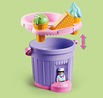 Foto 5 | Heladería Playmobil De Juguete Con Forma De Cubo De Arena Con Accesorios - Venta Internacional.