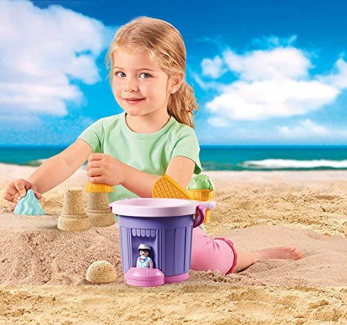 Foto 7 pulgar | Heladería Playmobil De Juguete Con Forma De Cubo De Arena Con Accesorios - Venta Internacional.