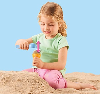 Foto 7 | Heladería Playmobil De Juguete Con Forma De Cubo De Arena Con Accesorios - Venta Internacional.