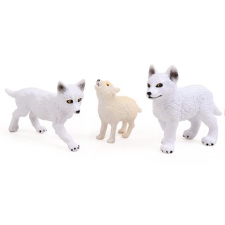 Foto 3 | Set De Figuras De Juguete Restcloud Wolf Cub Baby Wolves Animals X8 - Venta Internacional.