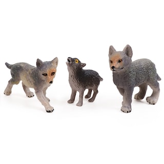 Foto 4 | Set De Figuras De Juguete Restcloud Wolf Cub Baby Wolves Animals X8 - Venta Internacional.