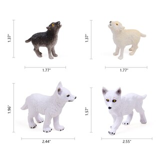 Foto 6 | Set De Figuras De Juguete Restcloud Wolf Cub Baby Wolves Animals X8 - Venta Internacional.