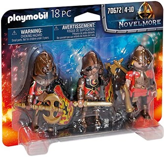 Foto 1 | Playmobil 70672 Novelmore Set De 3 Burnham Raiders, Multicol - Venta Internacional.