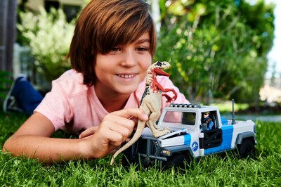 Foto 2 | Camión Toy Mattel Jurassic World Search 'n Smash Con Atrociraptor - Venta Internacional.