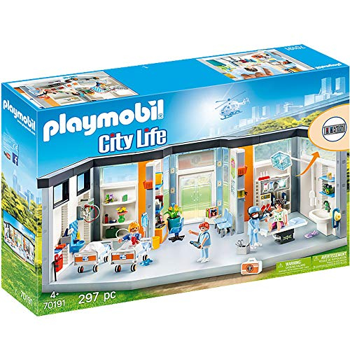 Foto 4 pulgar | Playmobil Amueblada Con Ala De Hospital Con 4 Figuras Para Niños Y Más De 4 Años - Venta Internacional.