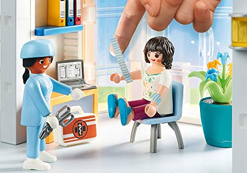 Foto 5 | Playmobil Amueblada Con Ala De Hospital Con 4 Figuras Para Niños Y Más De 4 Años - Venta Internacional.